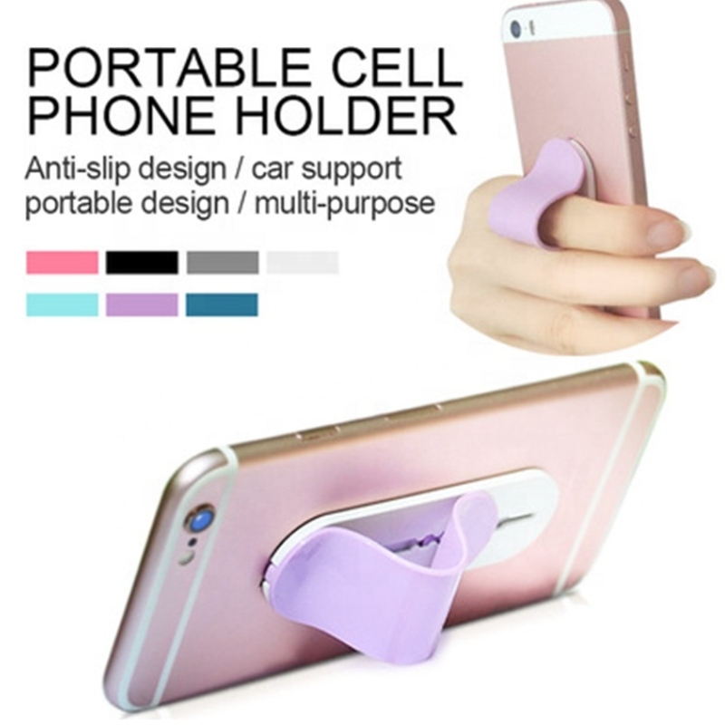 Suport de telefon autocolant magic pentru iPhone X 8 7 6 6s Plus suport de telefon flexibil Suport de inel pentru deget împingeți și trageți